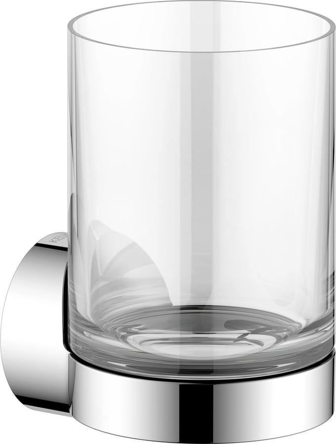 Keuco KE Glashalter Collection REVA 12850 mit Echtkristall-Glas verchr., 12850019000