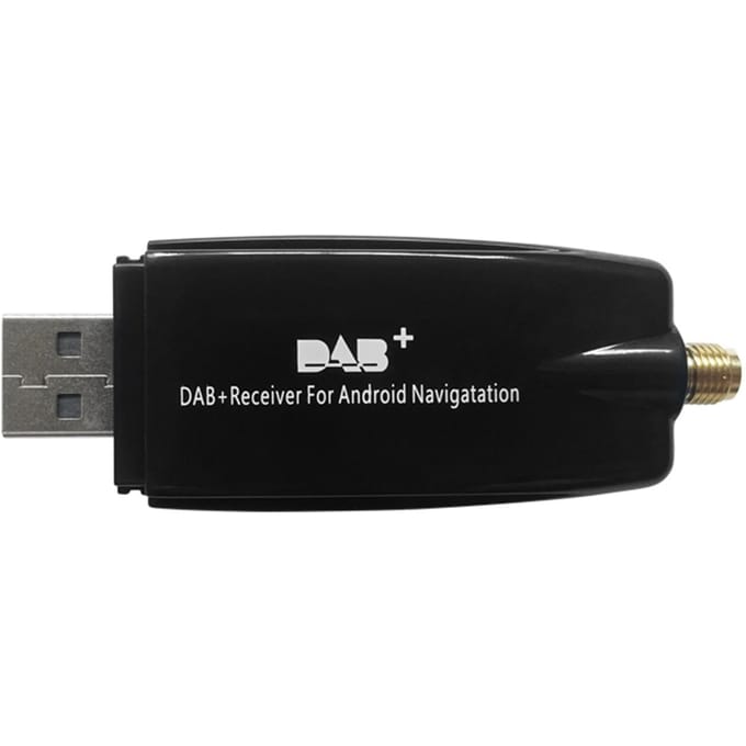 DAB+009 DAB Box Digitale Radio Antenne Tuner FM Transmissie USB Aangedreven voor Autoradio Android 5.1 zwart