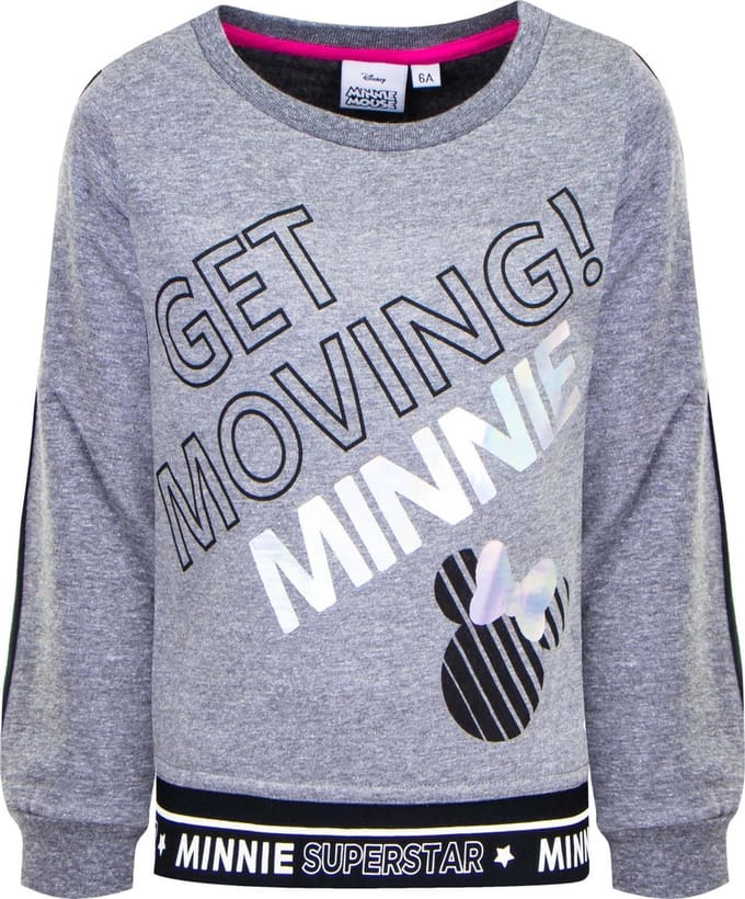 Minnie Mouse - Longsleeve - Grijs - 104cm - 4 jaar