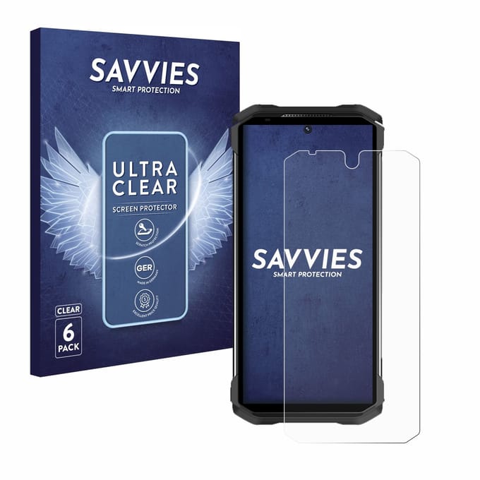 Savvies - Screenprotector voor Doogee S98 - Folie Beschermfolie transparant 6 Stuks
