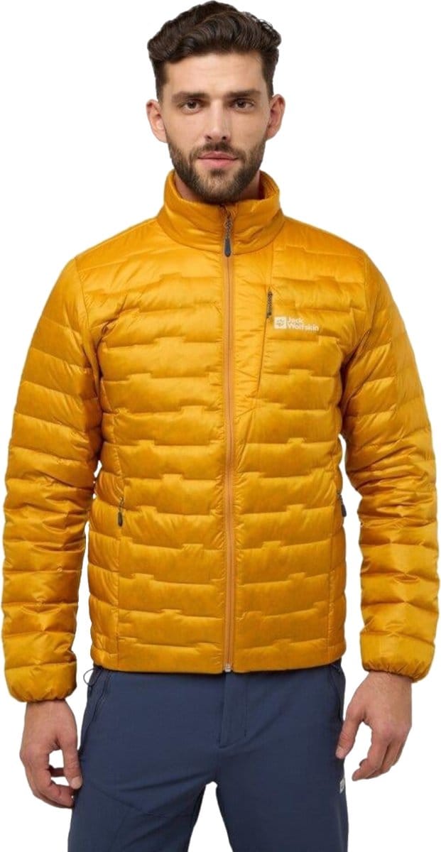 Jack Wolfskin Passamani Down M Jacket A61836-M0043, Mannen, Oranje, Jasje, maat: L