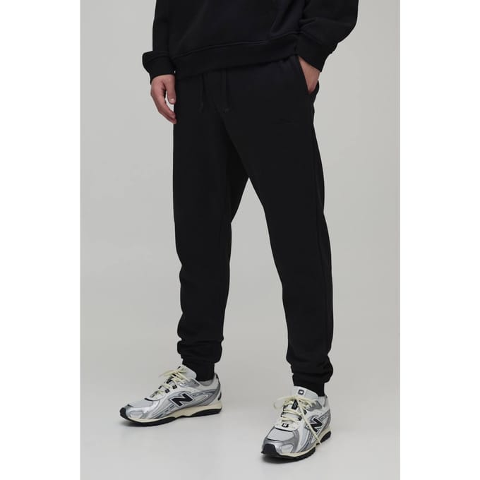 Essential BM Signature Slim Fit Jogger | Black | Size Large