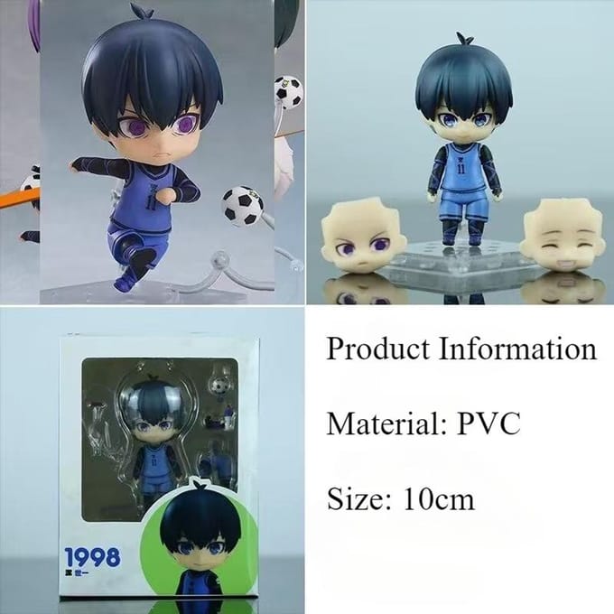 Blue Lock Anime Périphérique Modèle Version Q Nagi Seishiro Isagi Yoichi Mikage Reo Figurine d'Action en PVC Jouet Collectionnable Cadeau