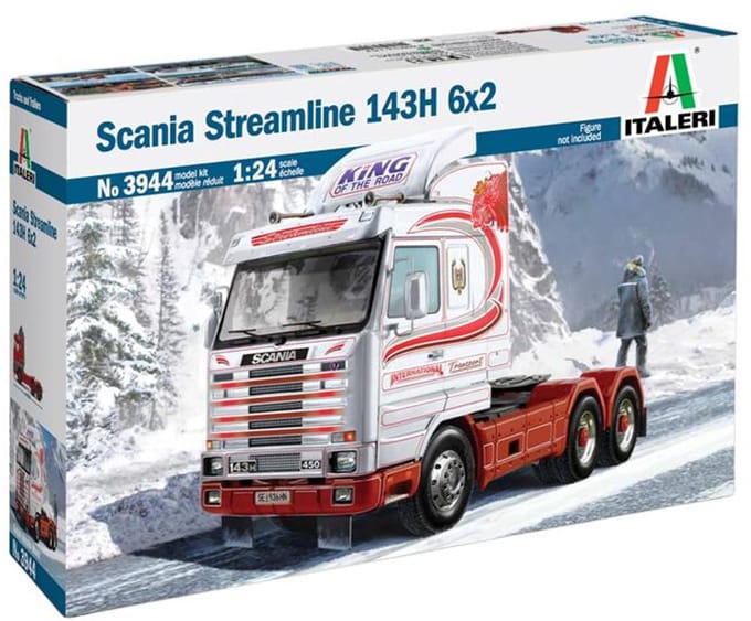 Italeri Modelbouwpakket Vrachtwagens - 3944 Scania Streamline 143H 6x2 Plastic - 1:24 - Modelbouw