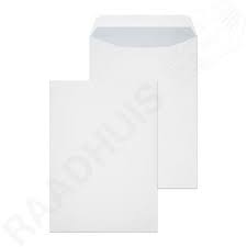 Envelop Raadhuis 229 x 324 mm C4 Akte met Plakstrip Wit 120 gram 25 stuks