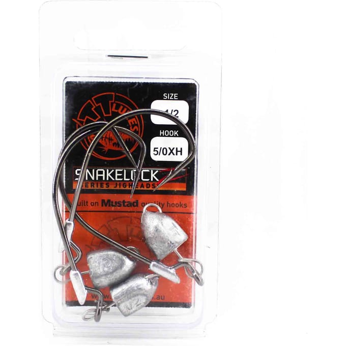 Tackle Tactics TT SnakelockZ jigkop 1/2 oz 5/0 XH 3/pak (6733)