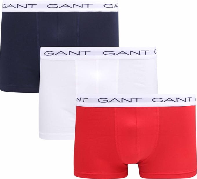 Gant Boxershorts 3-Pack Rood - Maat L - Heren