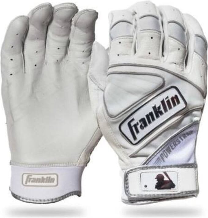 Franklin Honkbal/Softbal Slaghandschoenen Volwassenen| Maat M Kleur White