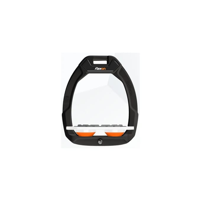 Zwarte/Witte/Oranje Plat Grip Veiligheidsbeugels Flex-On Safe-On