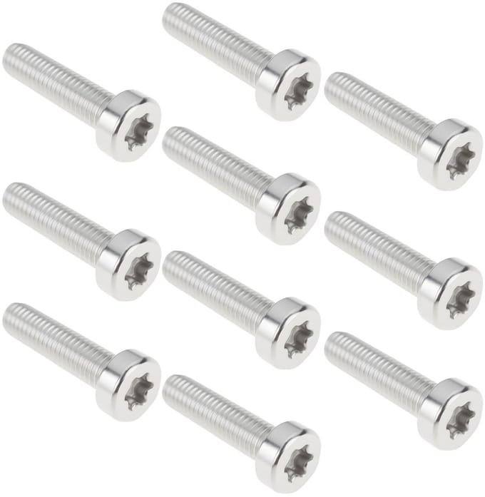 Torx spline schroeven M5 x 20mm - roestvrij staal - T25 hoofding - geschikt voor Stihl TS400 TS410 - Homevero