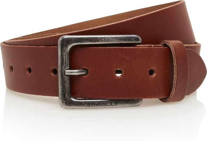 4cm cognac riem - jeans riem - cognac - 100% leder - Maat 95 - Totale lengte riem 110 cm