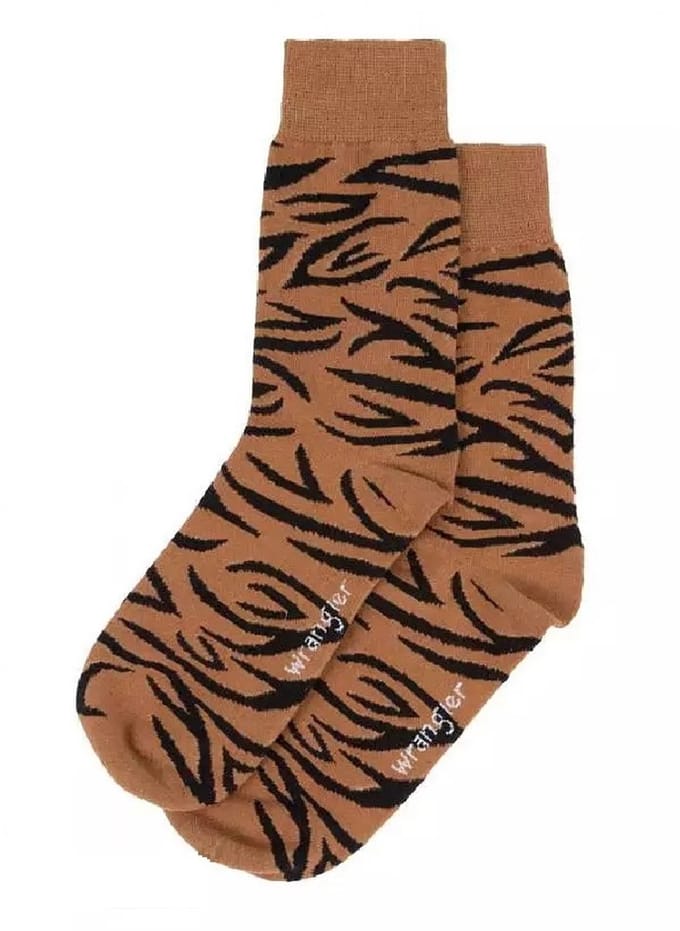 Wrangler Socks - 1 pack - Tiger Print - W0P715Y25 - 39-42