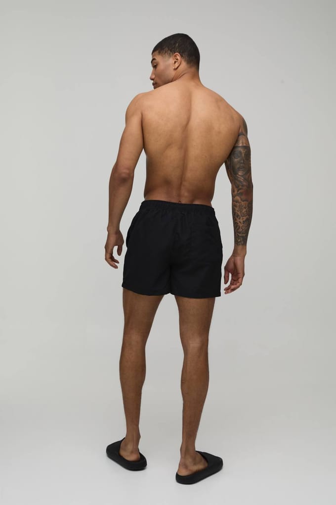 Short Length BM Autograph Swim Short | Black | Size Small