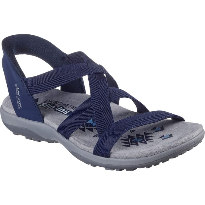Skechers REGGAE SLIM - STRETCH FLEX Dames Sandalen - Navy