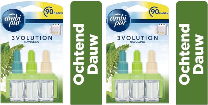 Ambi Pur 3Volution Navullingen - Ochtend Dauw / Morning Dew 2 x 20 ml