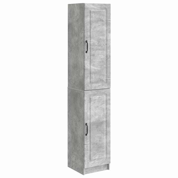 vidaXL - Kast - Set - 2 - st - Betongrijs - Bewerkt - hout