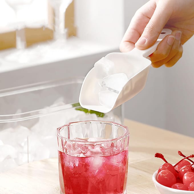 Pelle à glace alimentaire polyvalente grande capacité pour cuisine bar buffet fête mariage white