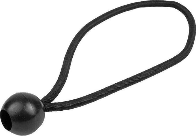 Elastiek spanner koord 25cm met bal 25mm - 4 stuks