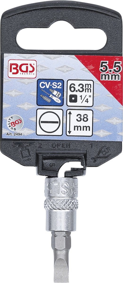 BGS Dopsleutelbit 1/4 sleuf 5,5 mm