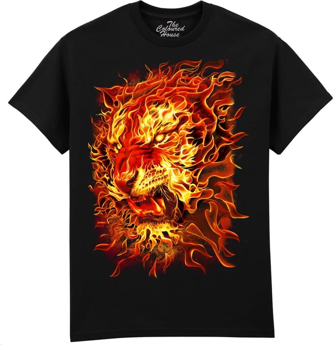 Tijger Fire Tiger The Coloured House T-shirt M
