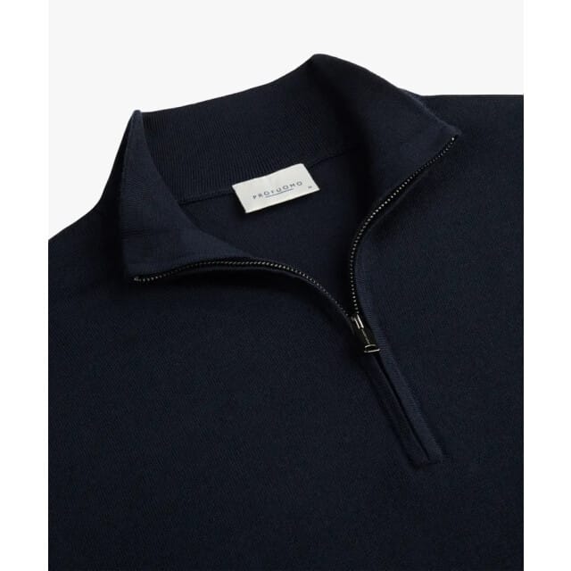 Profuomo Pp2j00014a pullover half zip navy