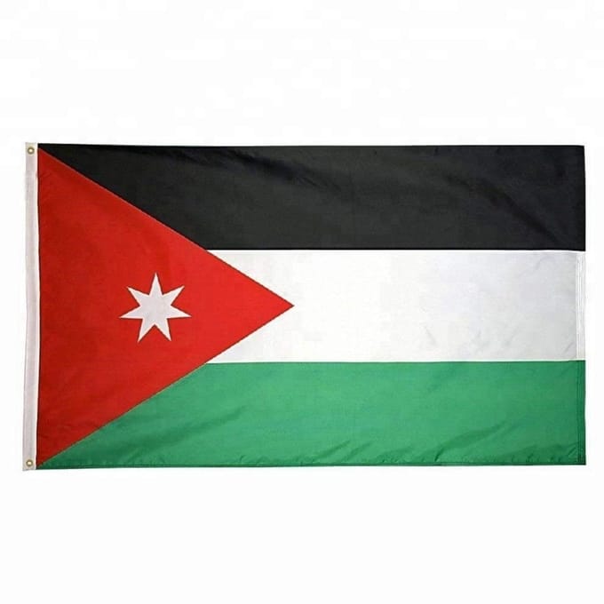 Finnacle - Jordaanse vlag - 90x150cm