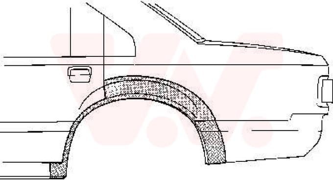 Van Wezel - ACHTER SCHERM VOOR FORD SCORPIO 1985-1992 ARC616764VWAN