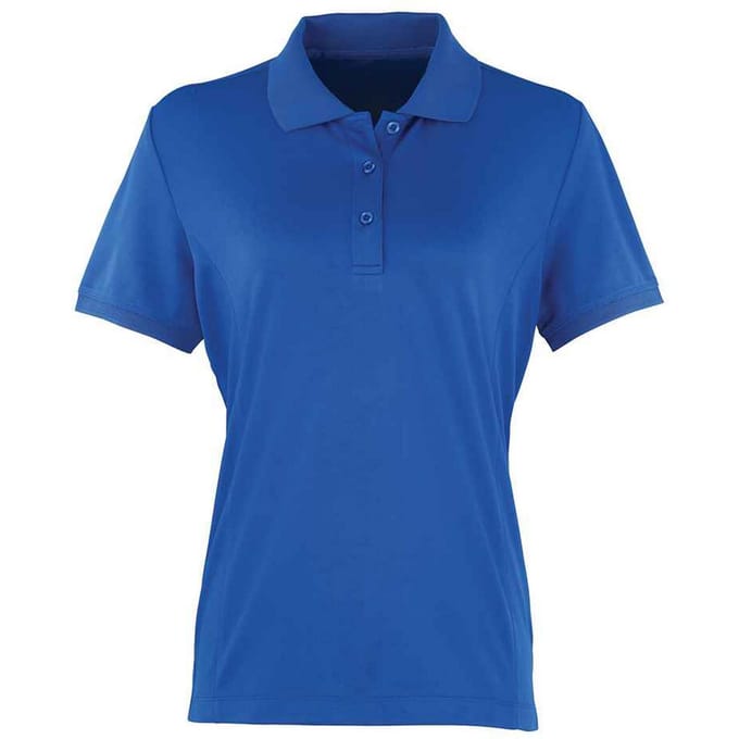 Premier Dames/Dames Coolchecker Piqué Poloshirt (Koningsblauw)
