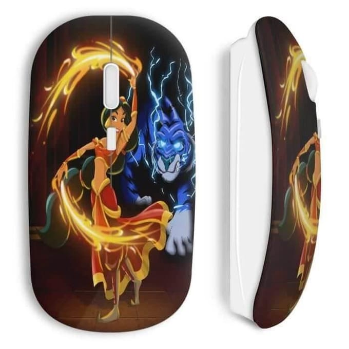 Souris sans fil jasmine aladdin art