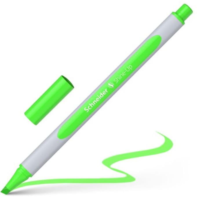 Schneider tekstmarker - Shine-Up - groen - markeerstift - S-112004