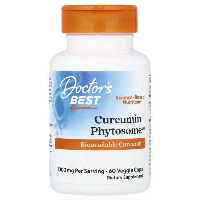 Doctor's Best, Curcumin Phytoome™, 1000 mg, 60 vegetarische capsules (500 mg per capsule)