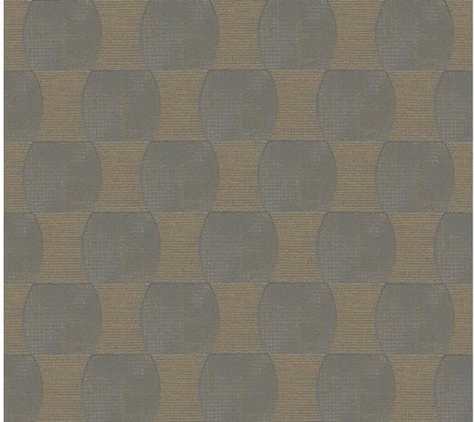 BLAUW GOUD RETRO BEHANG 35869-1