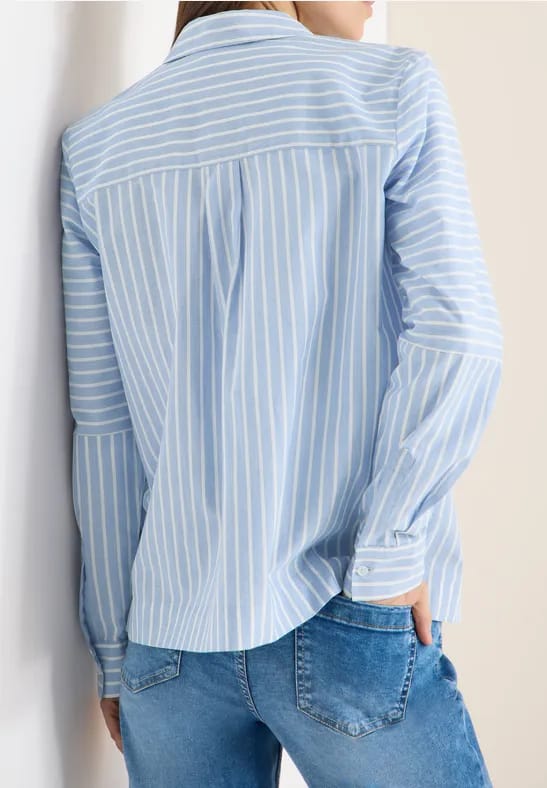 Gestreept overhemd blouse