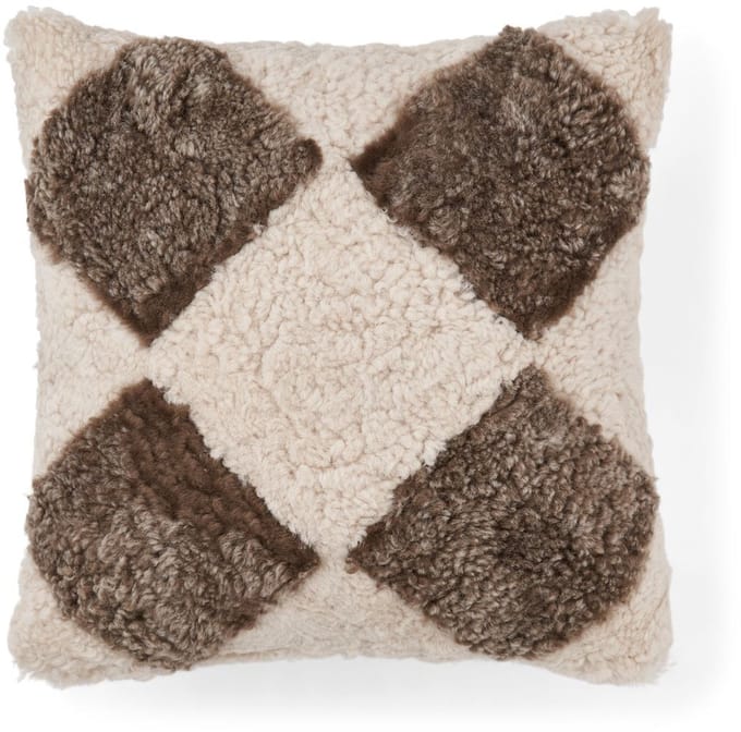Sheepskin House - Kortharig Curly Schapenvacht Kussen - 40x40 cm