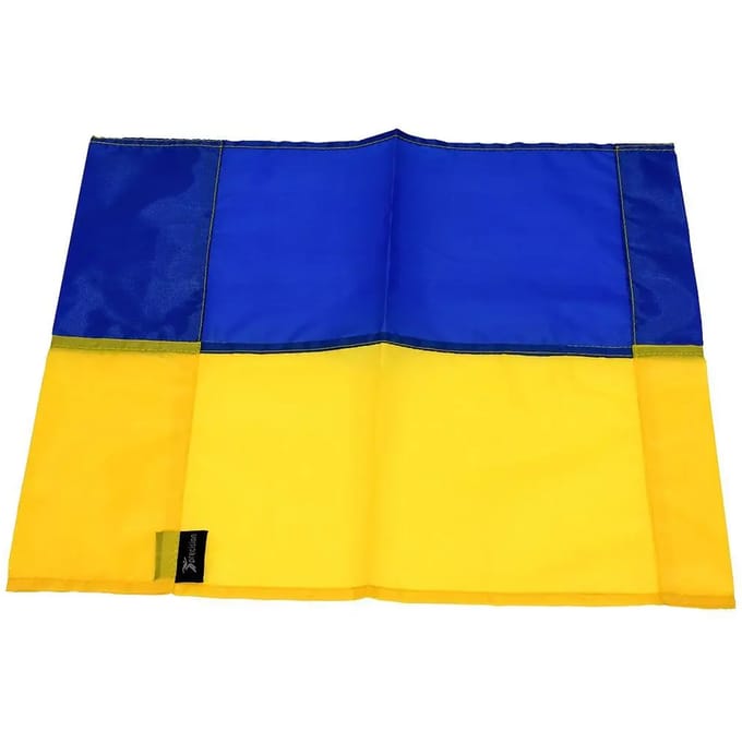Precision Training - cornervlag - Geel/blauw - polyester - 43x28 centimeter