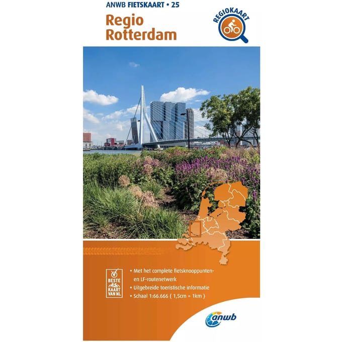 ANWB Fietskaart 25 - Regio Rotterdam