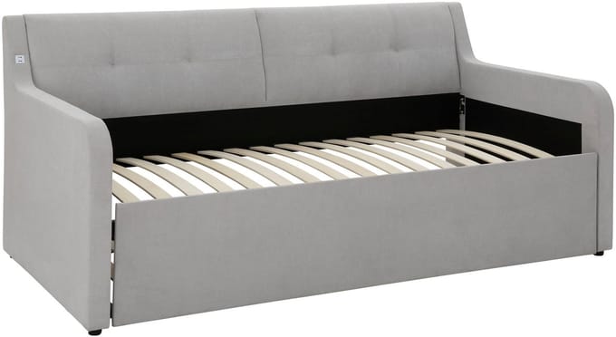 Frenz-Dagbed - Zilver Stof