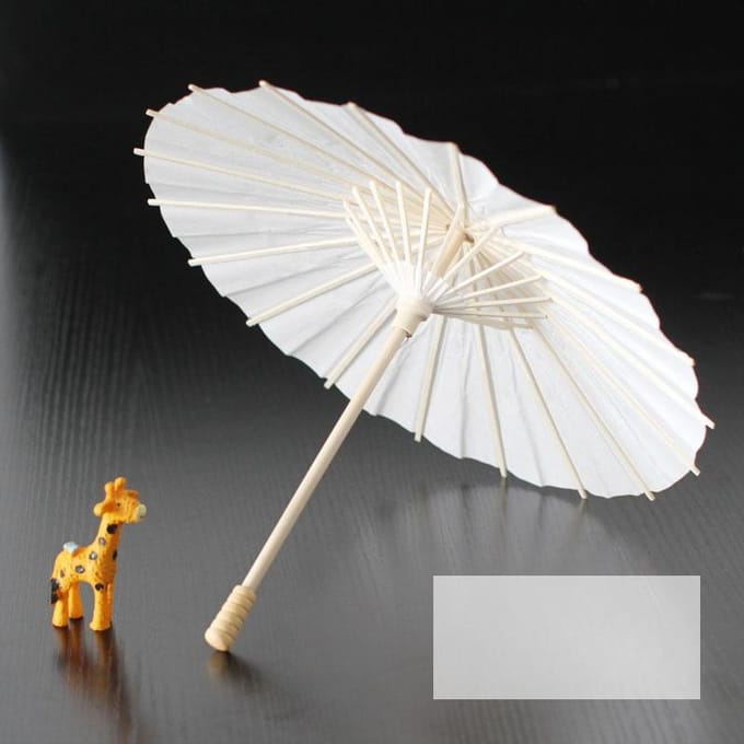 1 Pièce, Parapluie en Papier Blanc à Peindre DIY, Parasol de Mariée, Décoration de Mariage Cadeau Créatif, Cadeau d'Anniversaire, Accessoires de Photographie de Mariage 30cm blanc