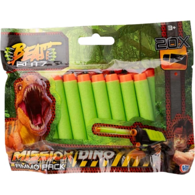Beast Blitz Mission Dino Ammo Pack – 20 Darts