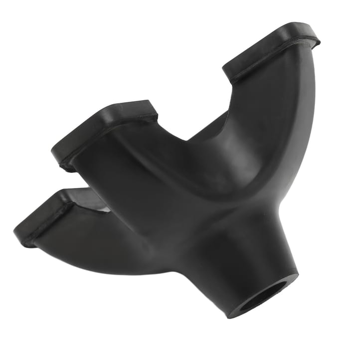 Quad Cane Tips 16mm Imitatie Band Textuur Corrosiebestendig Rubber Antislip Wandelstok Tips black