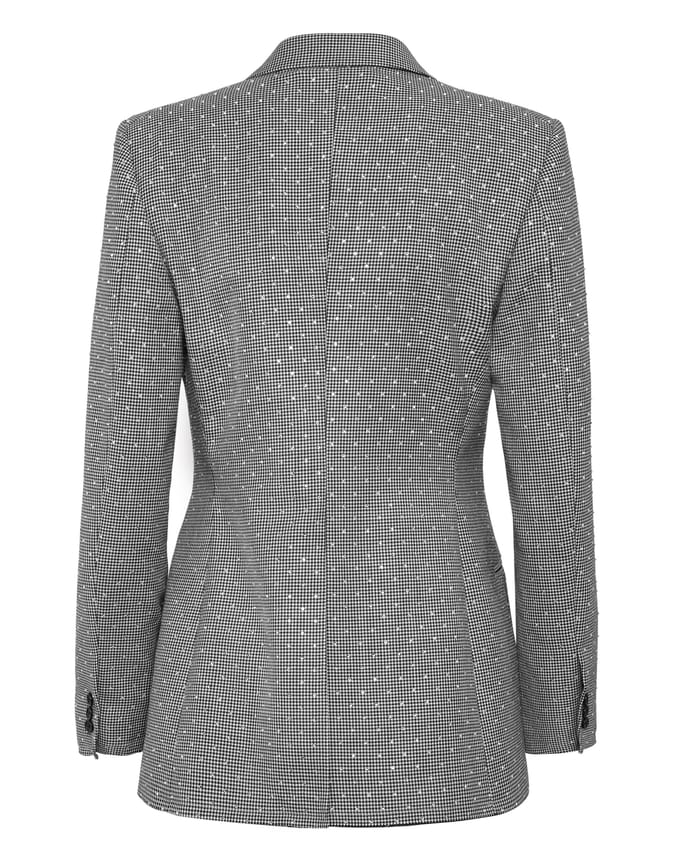 Blazer Regular Gold Fit Pied De Poule
