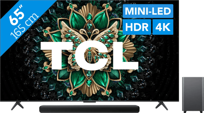 TCL 65" QD Mini-led C61K 4K (2025) + TCL S55H 2.1 Soundbar