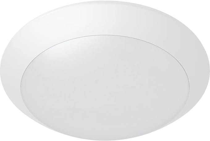 LED Plafondlamp met Sensor - Badkamerlamp - Brinton Aquin - Waterdicht IP65 - E27 Fitting - Opbouw - Rond - Wit