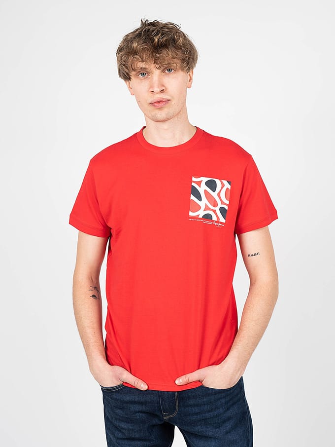 Pepe Jeans T-shirt Alford Mannen rood