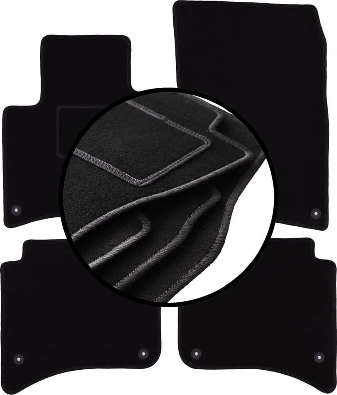 Complete set veloursmatten voor: Volkswagen Touareg II SUV (2010-)