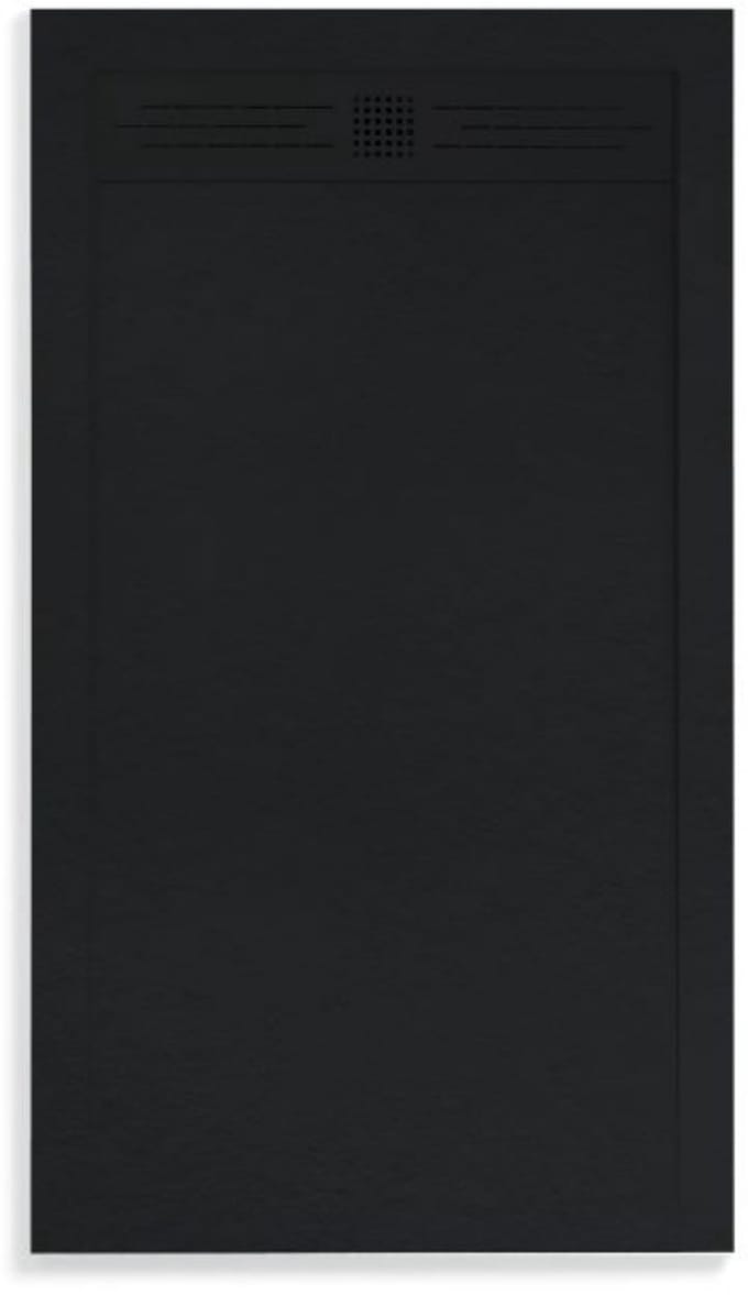 ALONI Elite Douchebak – Composiet – Mat Zwart – 160x90x3 cm