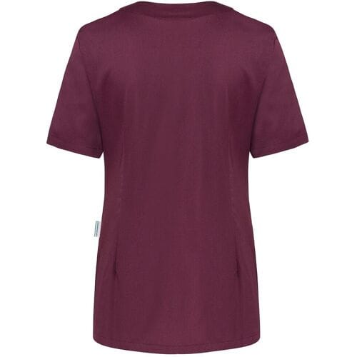 (6 stuks) KARLOWSKY Korte Mouw Dames Tuniek Essential - Aubergine - maat: 48