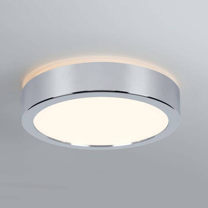LED-paneel Aviar IP44 rond 220 mm 13W 950lm 3000K Chroom dimbaar