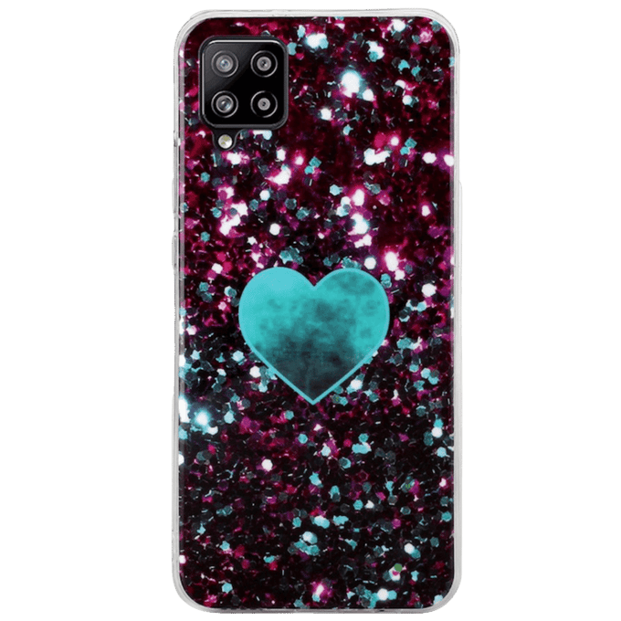 Mocaa Samsung Galaxy A42 Telefoonhoesje Marmer Blauw