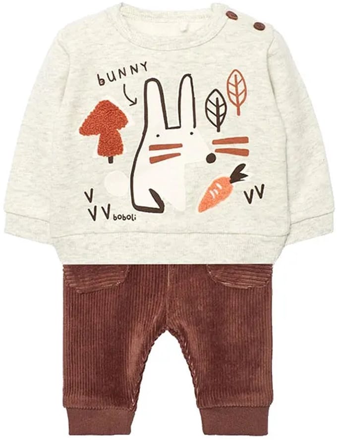 Boboli Knit Set Beige 9 Months Kinderen